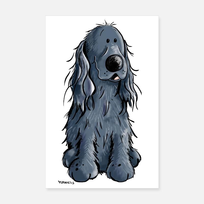 Süßer Cocker Spaniel Poster 20x30 cm
