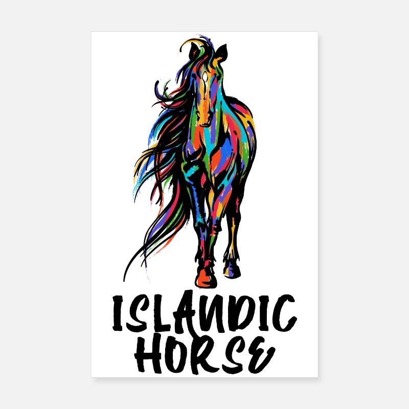 Islandpferde Statement Pferde Pferdefan Isländer Poster 20x30 cm