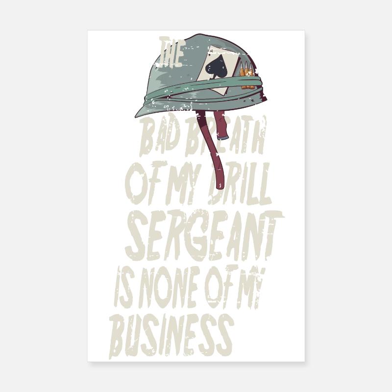 Drill Sergeant Mundgeruch Poster 20x30 cm