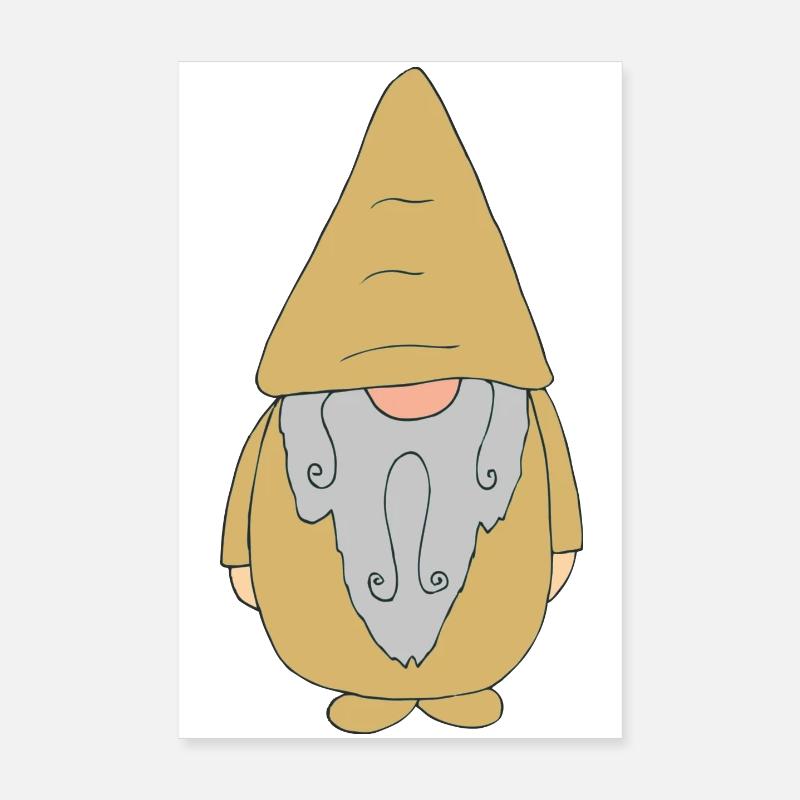 Havenisse guld Poster 20x30 cm