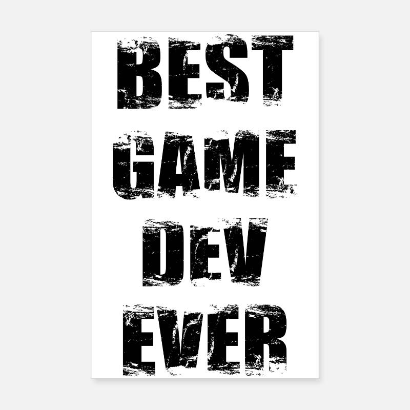Best Game Developer of All Time Poster 8" x 12" (20x30 cm)