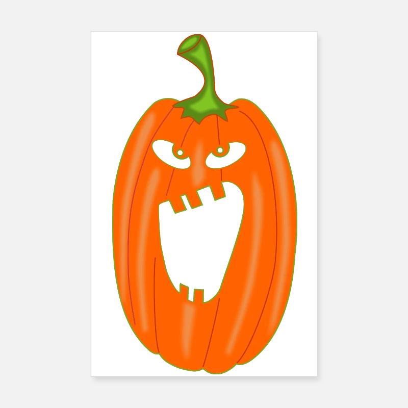 Kürbis Halloween Poster 20x30 cm