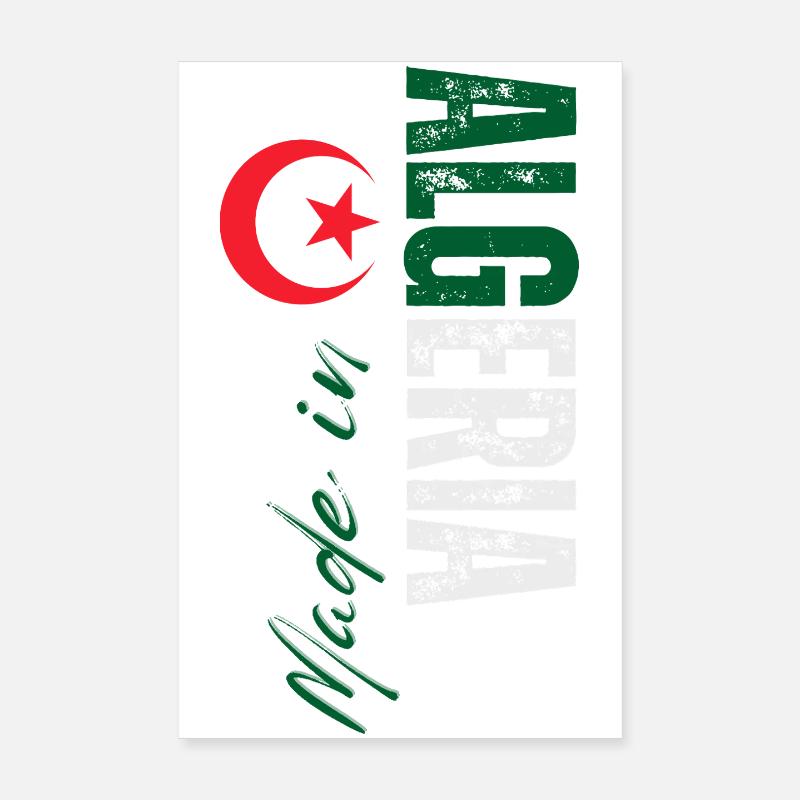 Made in Algeria, vertical design Poster 8" x 12" (20x30 cm)