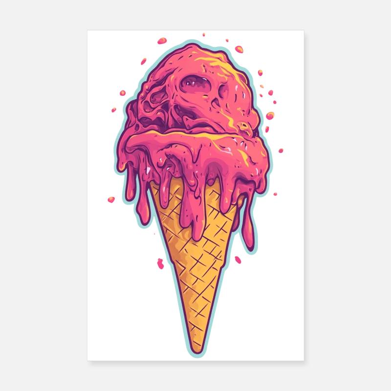 Crème glacée Crème glacée Poster 20 x 30 cm