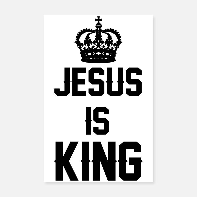 Jésus est Roi Poster 20 x 30 cm