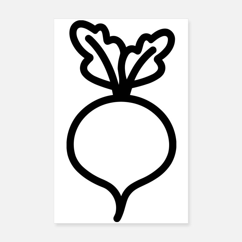 turnip Poster 8" x 12" (20x30 cm)