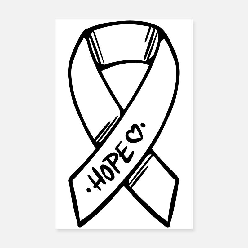 Loop Hope Cancer Poster 20 x 30 cm