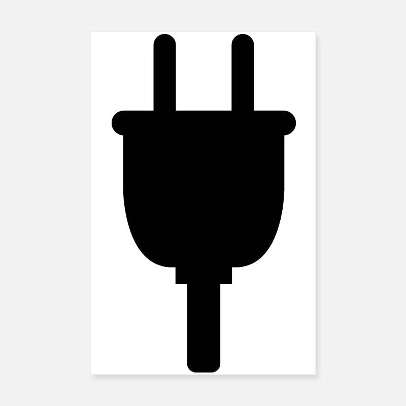 Elektrostecker Poster 20x30 cm