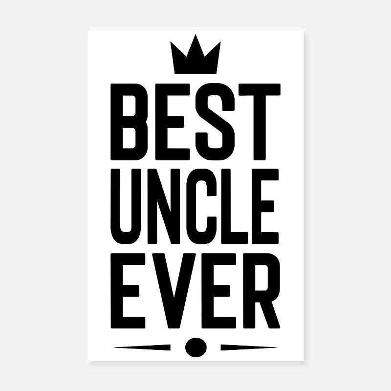 Bedste onkel nogensinde Poster 20x30 cm