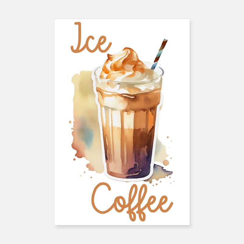 Iced coffee Poster 8" x 12" (20x30 cm)