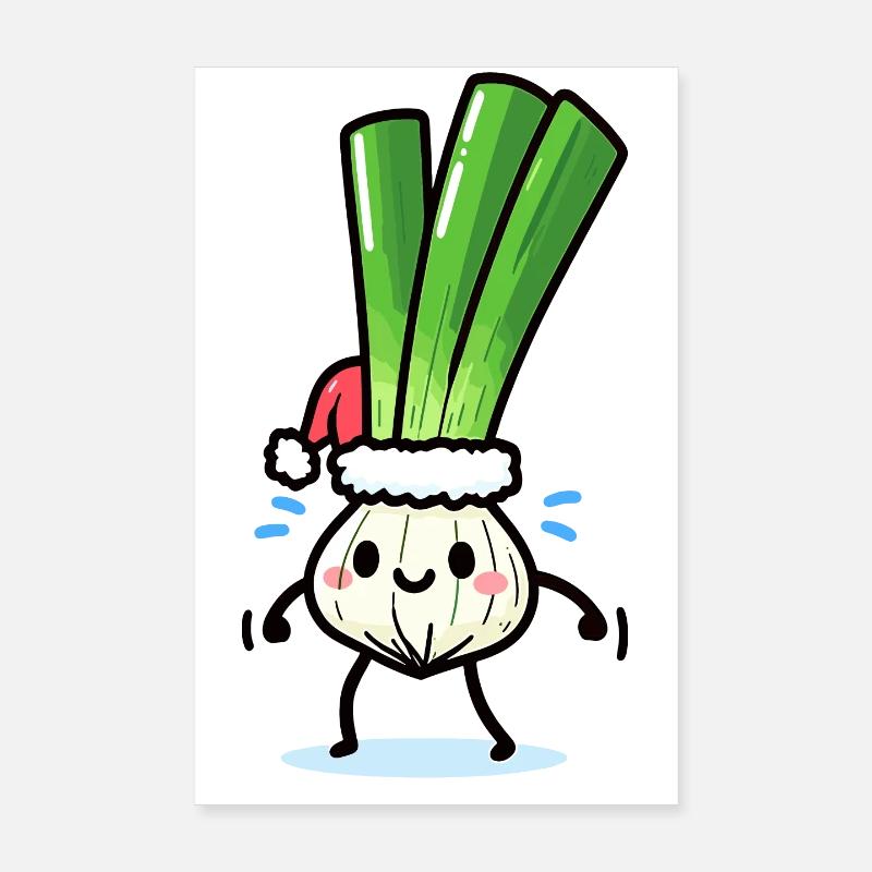 Saint-Nicolas mignon oignon de printemps Poster 20 x 30 cm
