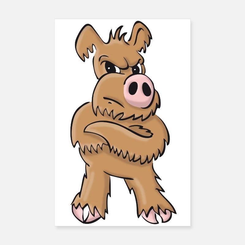 Weaker dog standing Poster 8" x 12" (20x30 cm)