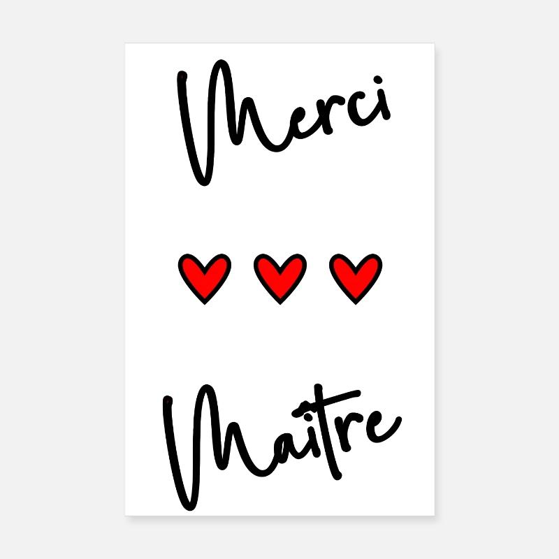 MASTER. MASTER. THANK YOU. THANK YOU, MASTER. MASTER Poster 8" x 12" (20x30 cm)