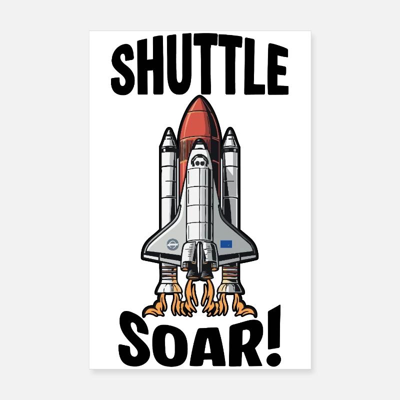 Space Shuttle Soar Takeoff Poster 8" x 12" (20x30 cm)