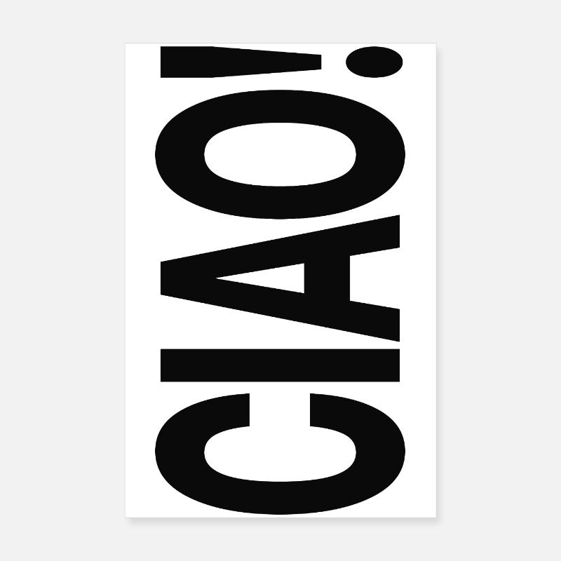 Ciao Conception de la Déclaration de Typographie Poster 20 x 30 cm