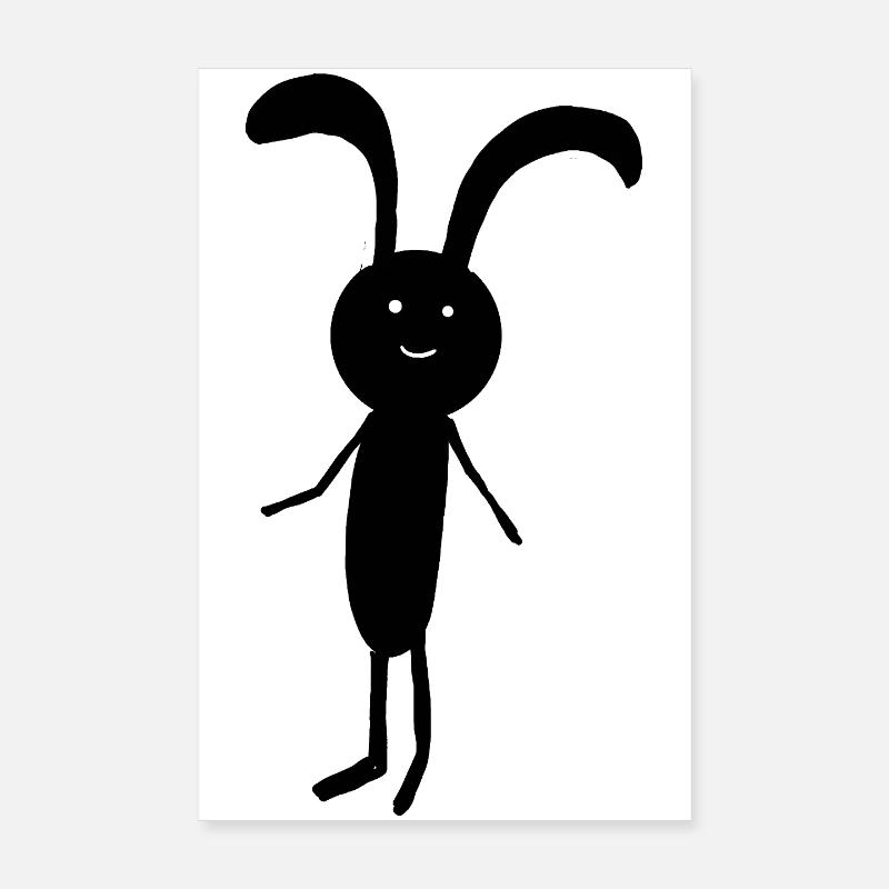 Bunny Kids Bunnies Easter Rabbit Poster 8" x 12" (20x30 cm)