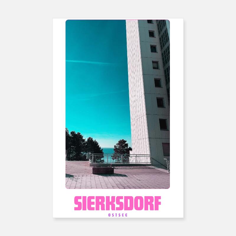 Sierksdorf _ Ostsee - Poster 20x30 cm - Weiß