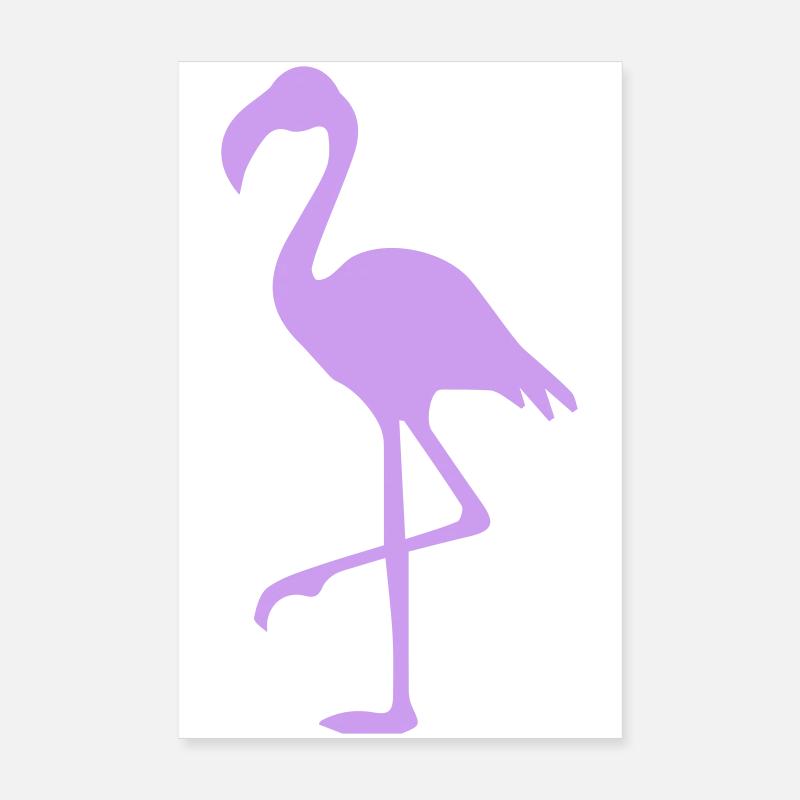 Flamingo Poster 8" x 12" (20x30 cm)