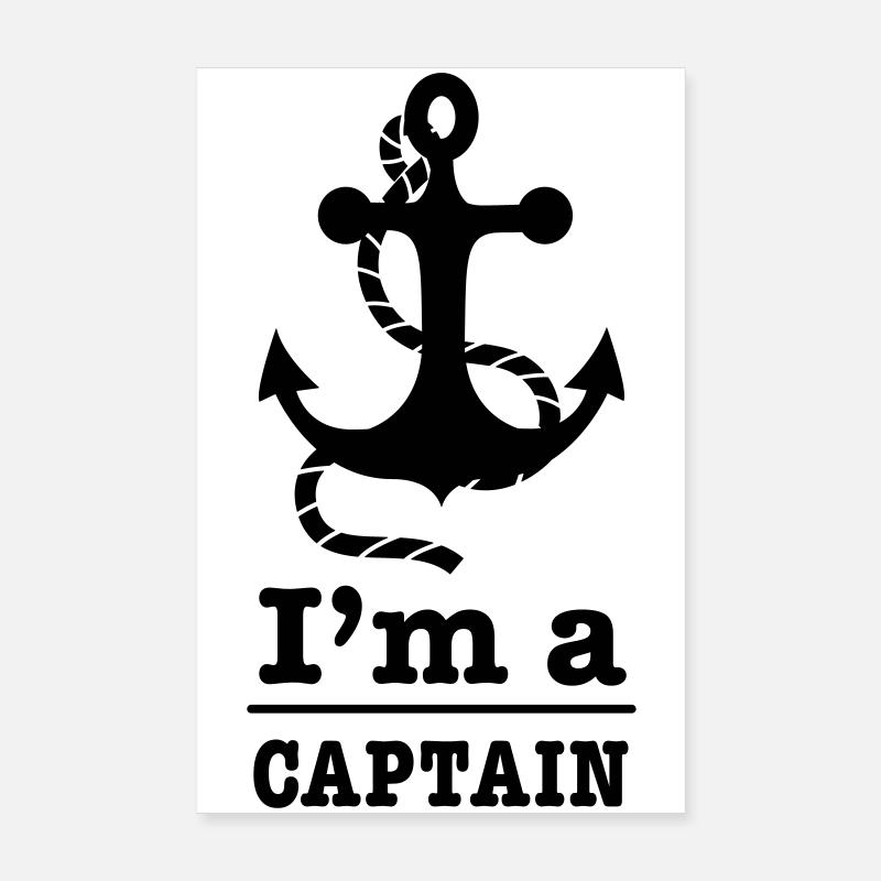 captain Poster 8" x 12" (20x30 cm)