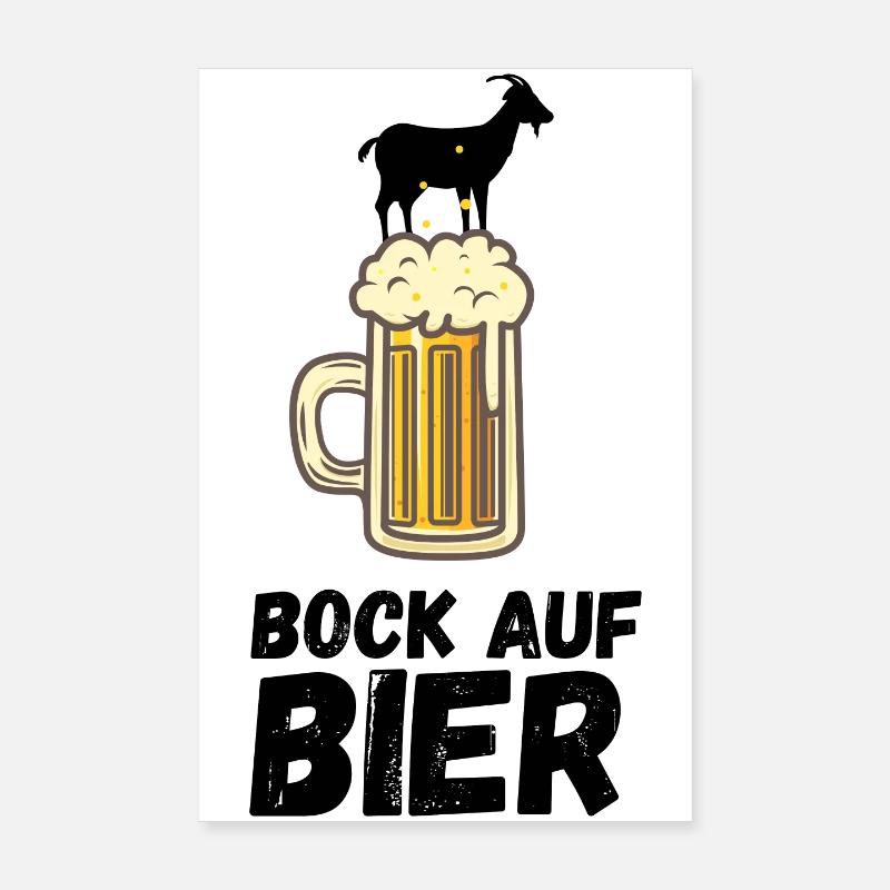 Bock auf Bier Poster 20x30 cm
