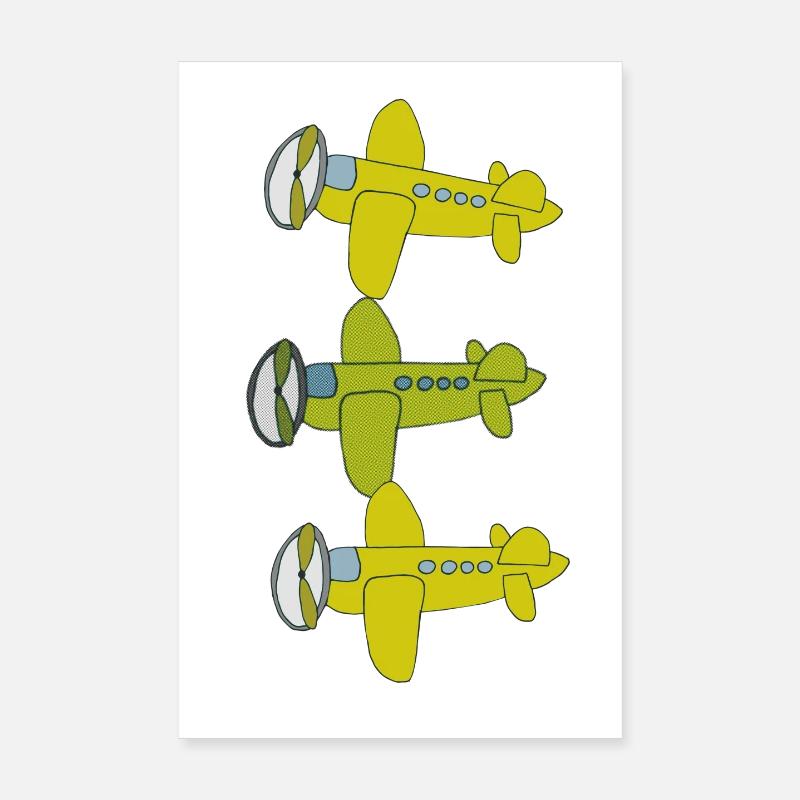 Aircraft 3-fold Poster 8" x 12" (20x30 cm)
