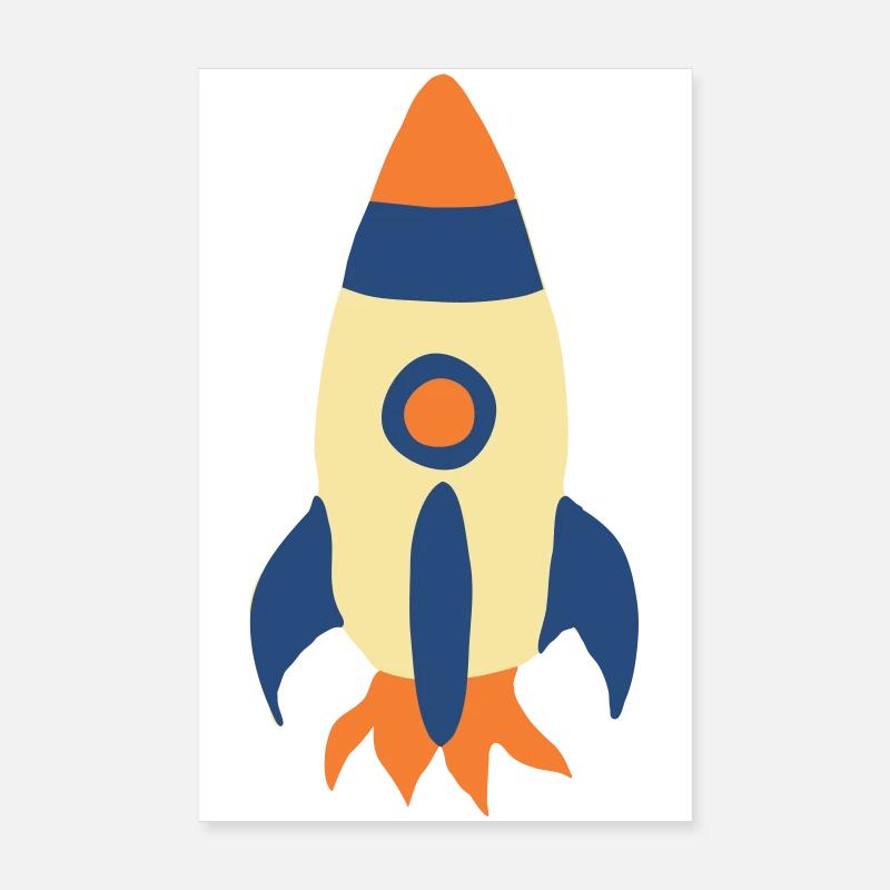 Rakete Poster 20x30 cm