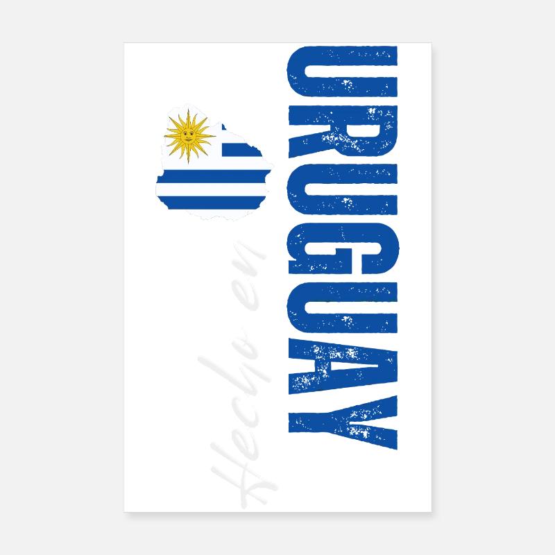 Fabriqué en Uruguay, design vertical Poster 20 x 30 cm
