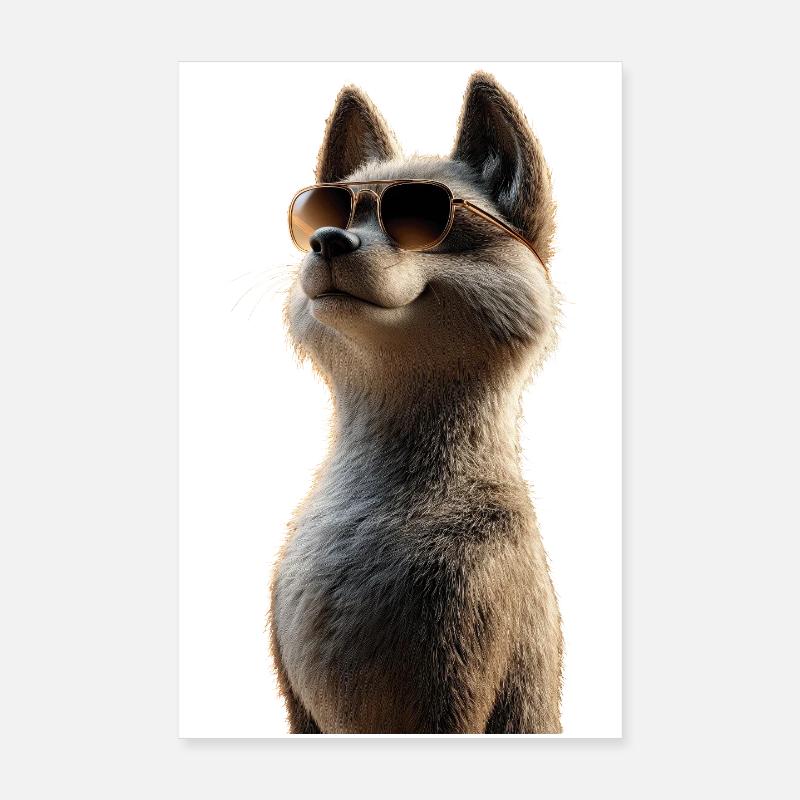 Wolf Liebe Wölfe Wolfsrudel Wolfshund Wilder Wolf Poster 20x30 cm