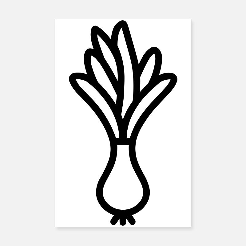 poireau Poster 20 x 30 cm