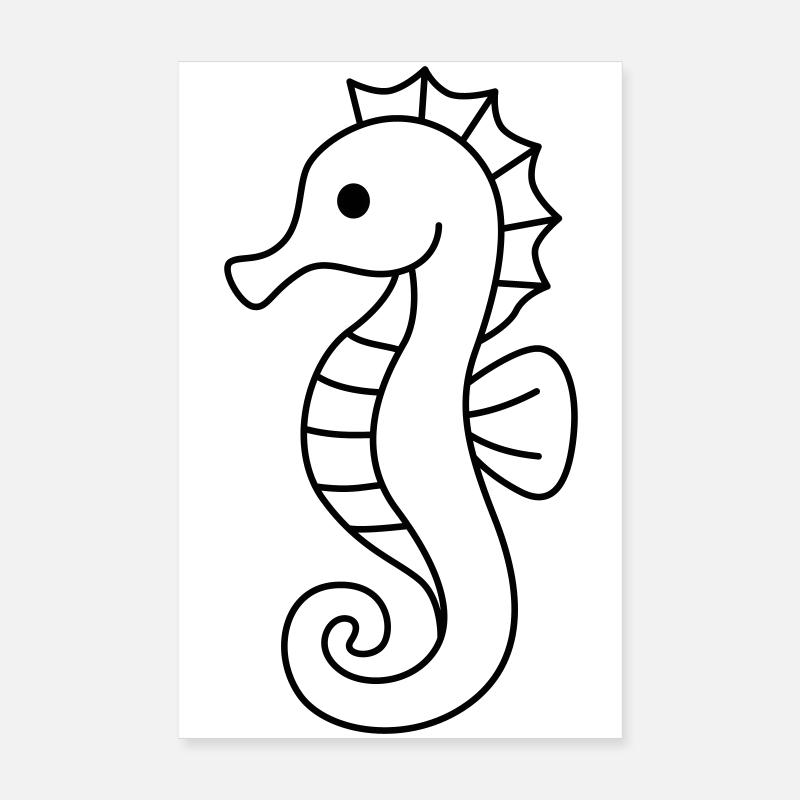 Hippocampe Poster 20 x 30 cm