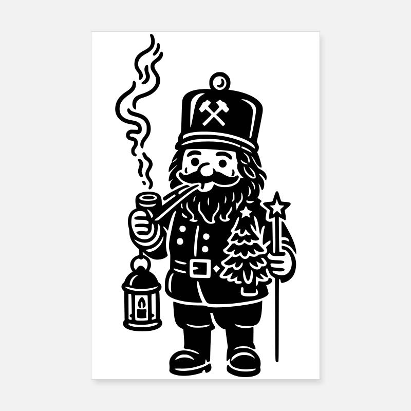 Miner smoker Poster 8" x 12" (20x30 cm)