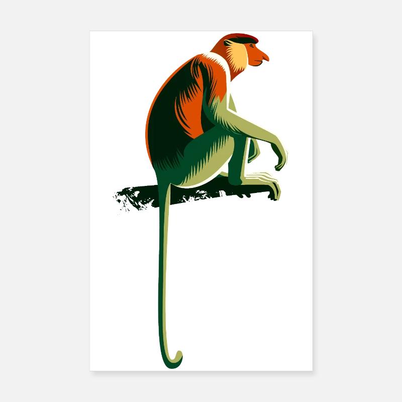 Singe trompide Poster 20 x 30 cm
