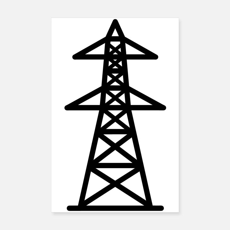 Strommast Poster 20x30 cm