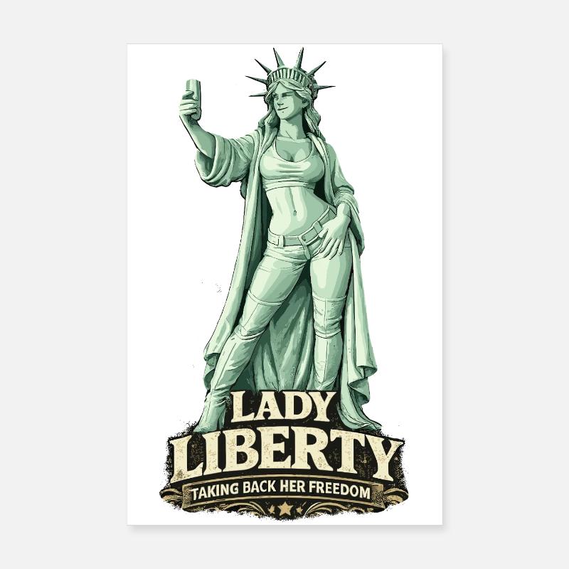  Lady Liberty Taking Back Her Freedom Moderne Poster 20x30 cm