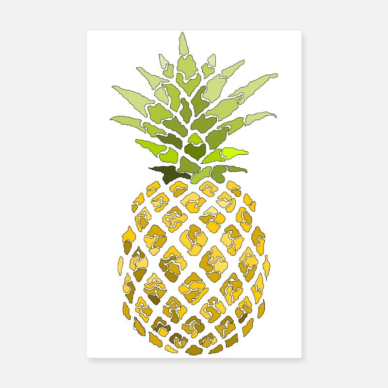 pineapple Poster 8" x 12" (20x30 cm)