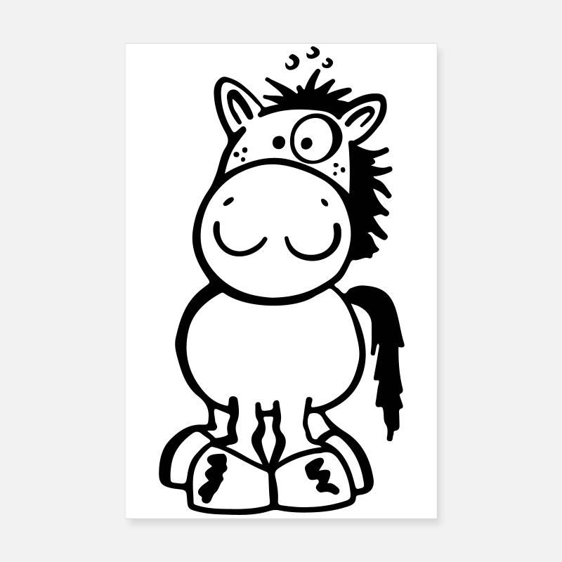 Kleines Pferdchen Poster 20x30 cm