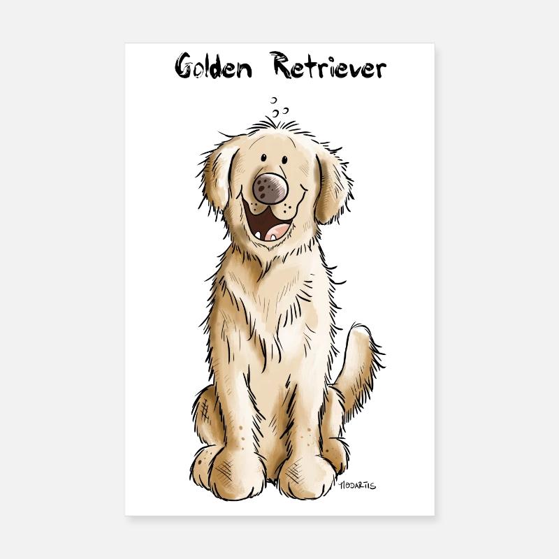 Golden Retriever Poster 20 x 30 cm