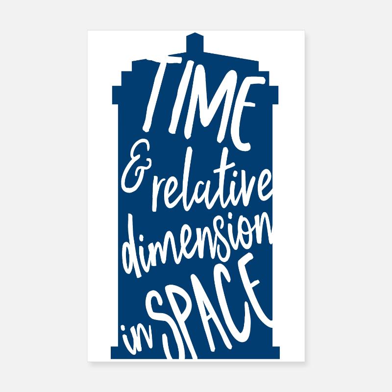 Temps et dimension relative dans l’espace Poster 20 x 30 cm