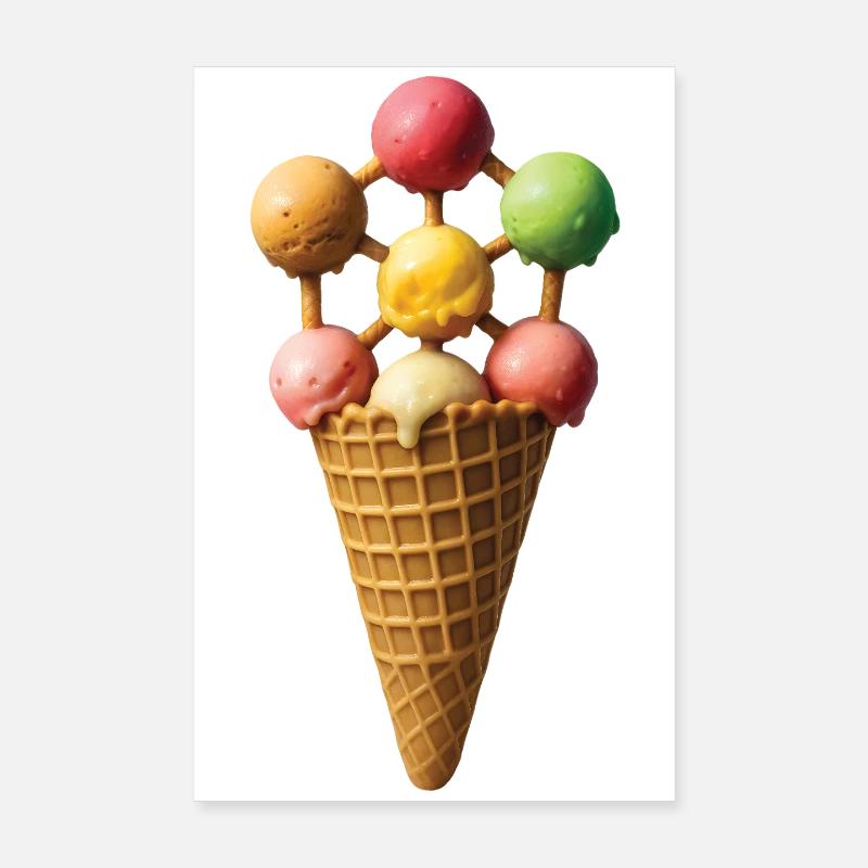 FROZEN ATOMS - Belgium Poster 8" x 12" (20x30 cm)
