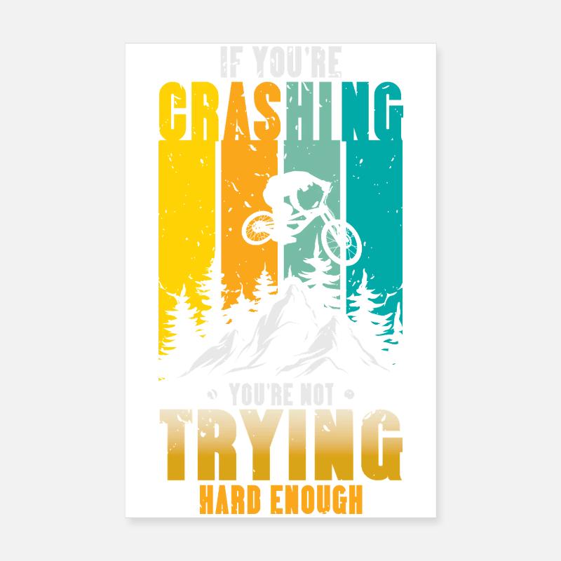 BMX Bicycle Saying bmx biker Poster 8" x 12" (20x30 cm)