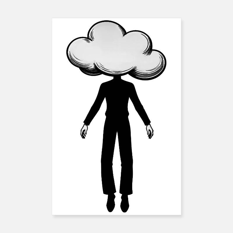 DAYDREAME - black & white Poster 20 x 30 cm