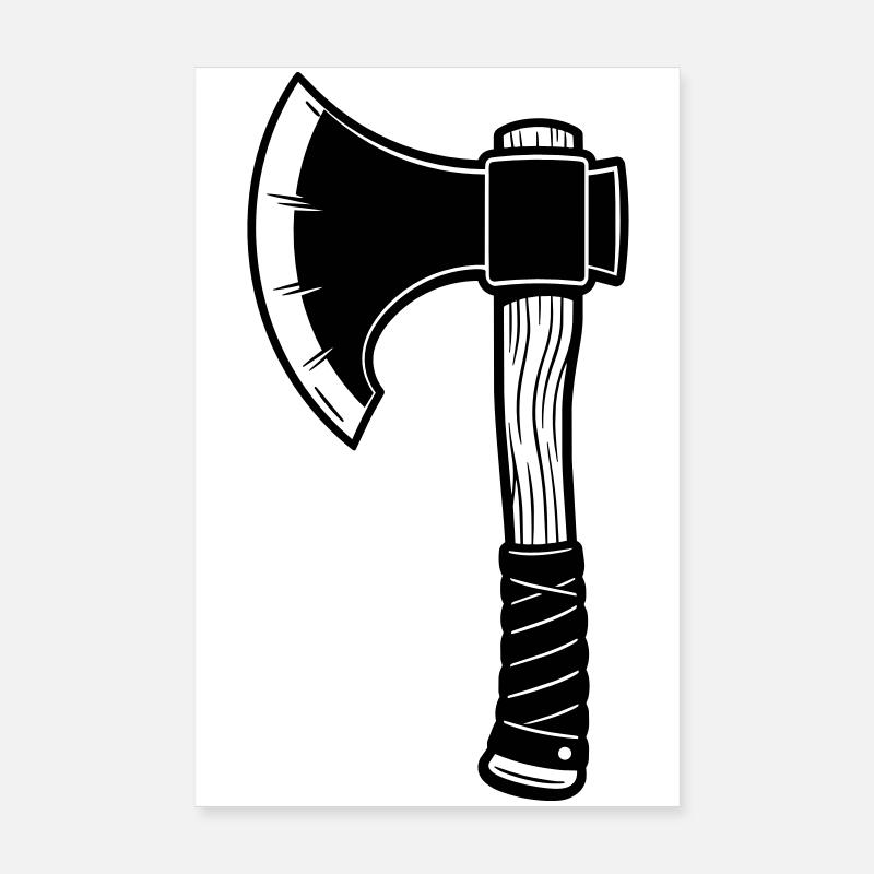 Battle axe Poster 8" x 12" (20x30 cm)