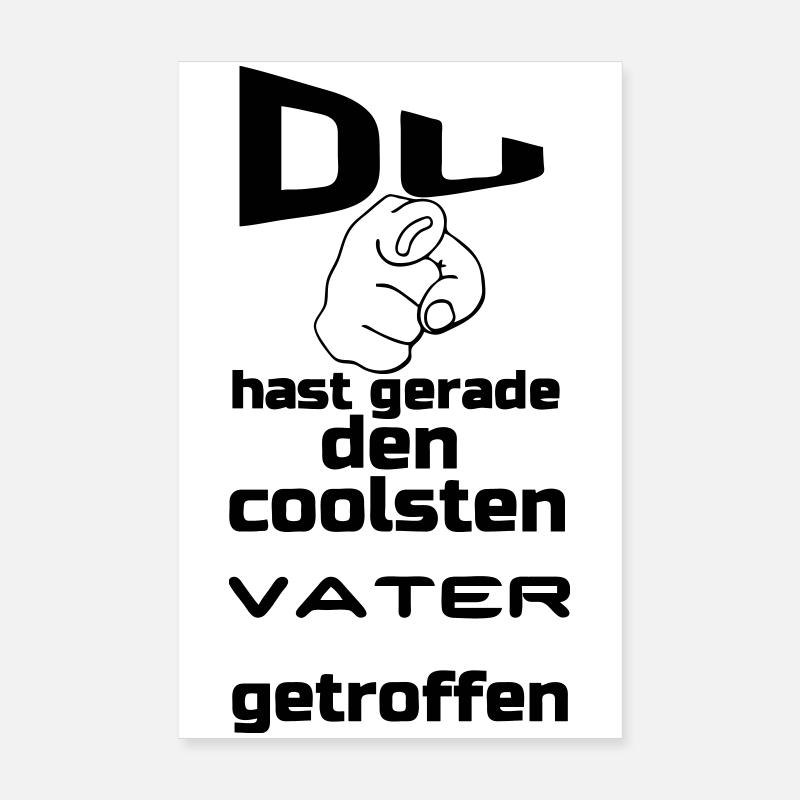 Coolster Vater Geschenk - Poster 20x30 cm - Weiß