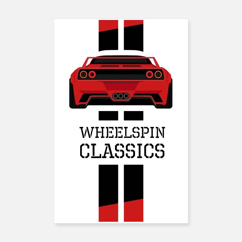 Icône de voiture de course Liberty Walk Rocket Bunny Poster 20 x 30 cm