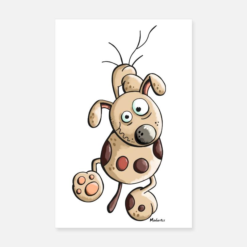 Hanging Dog Poster 8" x 12" (20x30 cm)