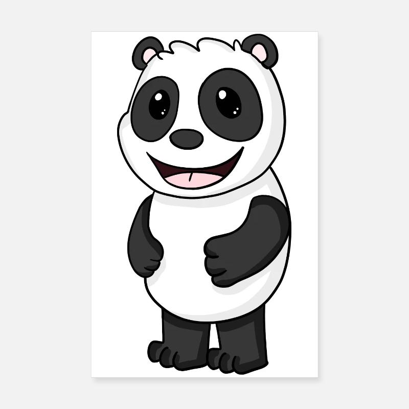 Panda Ours Mignon Poster 20 x 30 cm