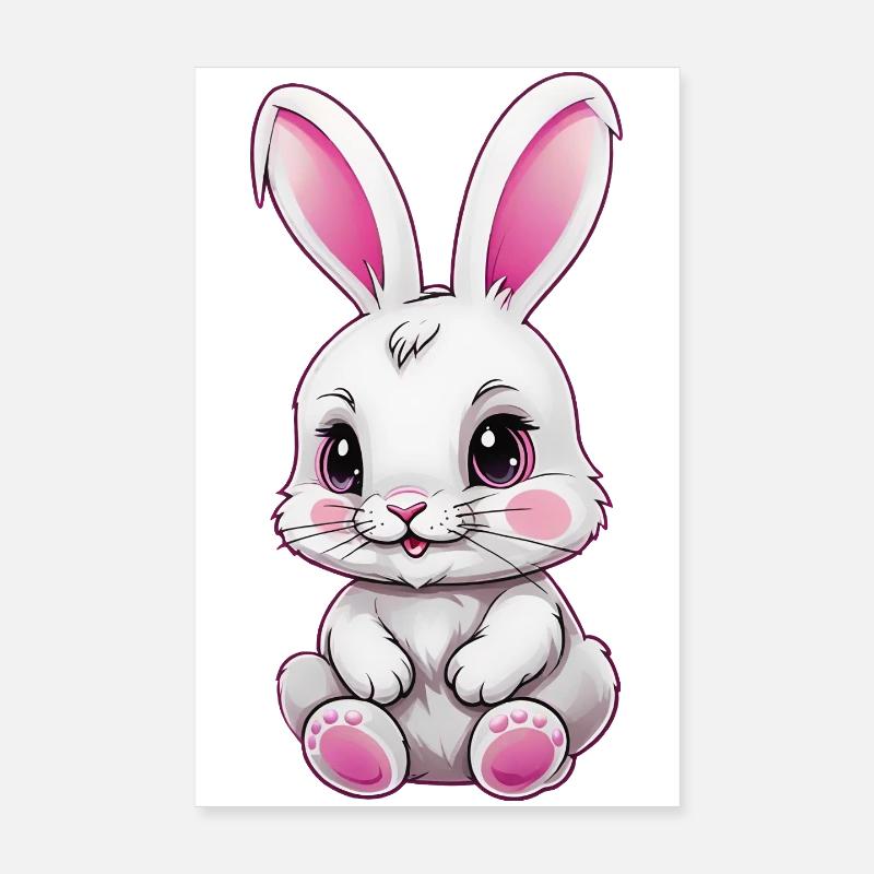 Bunny Poster 8" x 12" (20x30 cm)