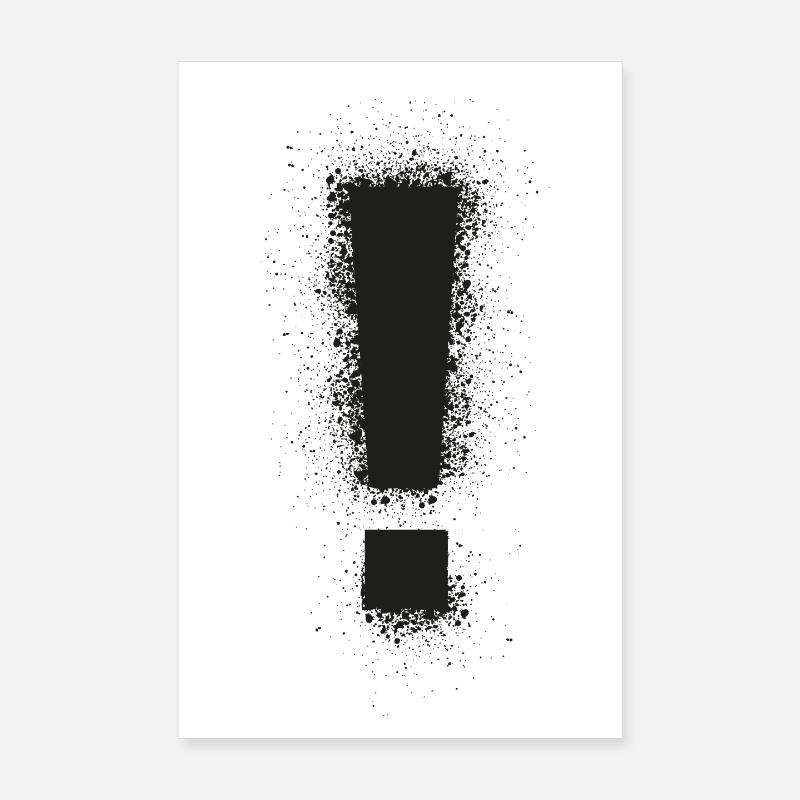 ! - Poster 20x30 cm - Weiß