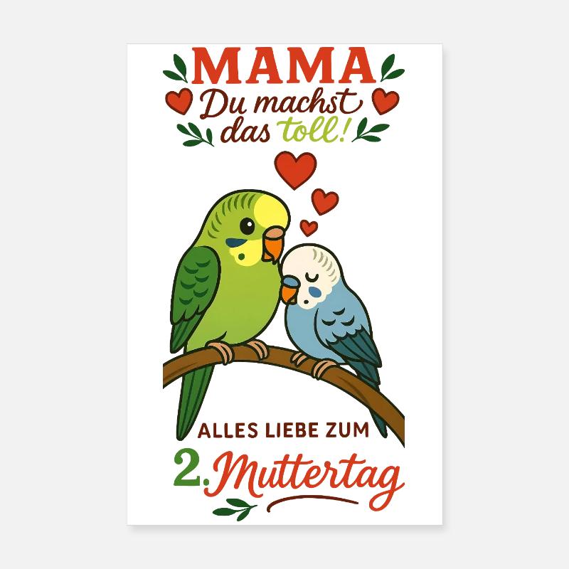 2. Muttertag Poster 20x30 cm