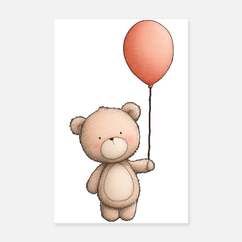Teddybär, Teddybär Poster 20x30 cm